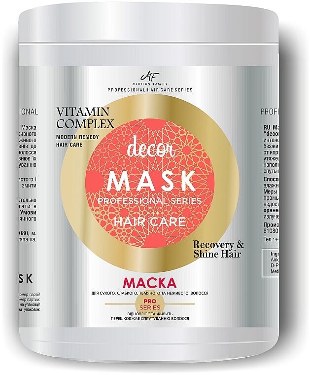 Маска косметическая для волос MF Vitamin complex 1л