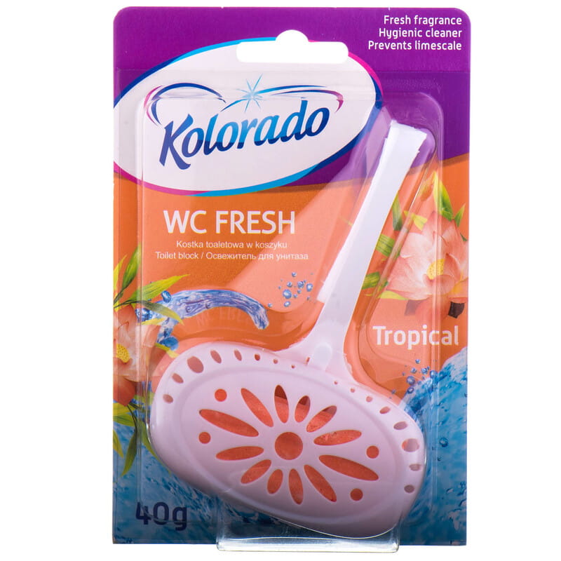 KOLORADO Брусок туалетний корзинка Fresh ТРОПІЧНИЙ 40г*24/ WCF 6