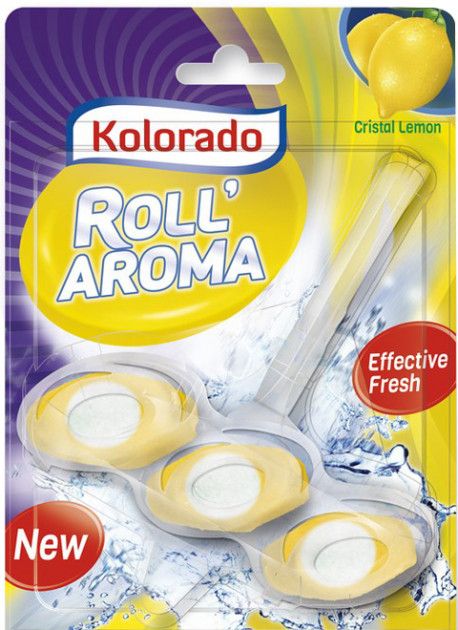 KOLORADO Брусок туалетний Roll Aroma, CRISTAL LEMON 3шт*24/ WCRA 02