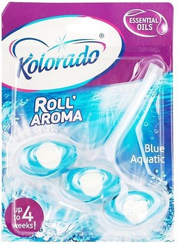 KOLORADO Брусок туалетний Roll Aroma, BLUE AQUATIC 3шт*24/ WCRA 03