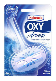 KOLORADO Трьохфазний блок для туалету Oxy Aroma МОРСЬКИЙ БРИЗ*24/ WCOA 03