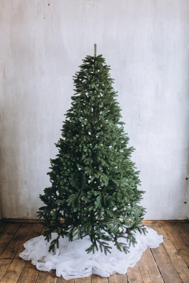 Елка литая премиум темно-зеленая 2.15м