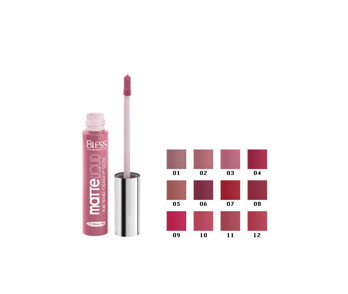 Bless cosmetics блеск для губ matte № 4 12шт / уп