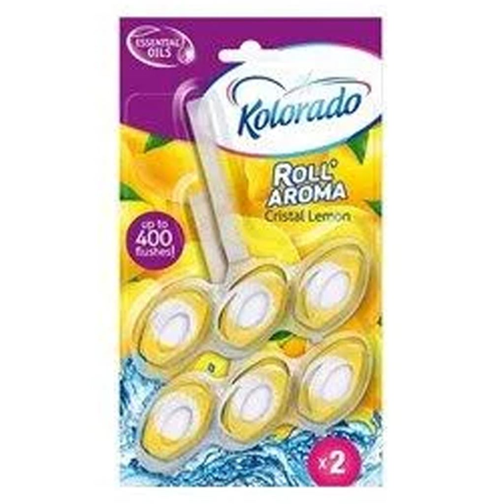 KOLORADO Брусок туалетний Roll Aroma,  DUOPACK CRISTAL LEMON 2*3шт*12/ WCRA 202