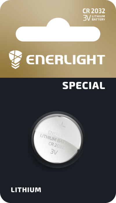 Батарейка ENERLIGHT LITHIUM CR 2032 BLI 10/70320101 * (567)