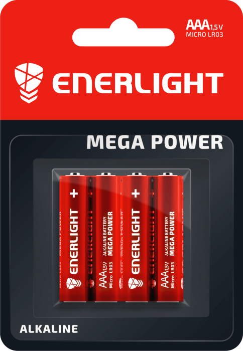 Батарейка ENERLIGHT MEGA POWER AAA BLI 44/90030104 * (942)