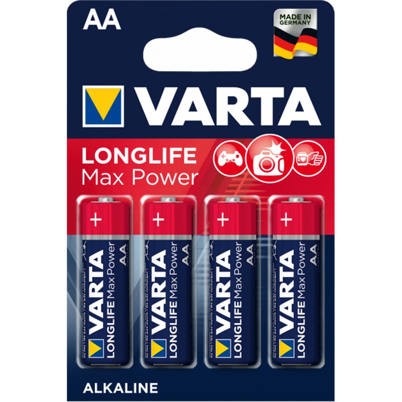 Батарейка VARTA MAX T./LONGLIFE MAX POWER AA BLI 4 ALKALINE * (946)