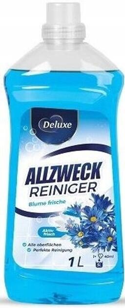 Deluxe Средство для мытья полов и поверхностей Цветочная свежесть Allzweck Blume 1л *9