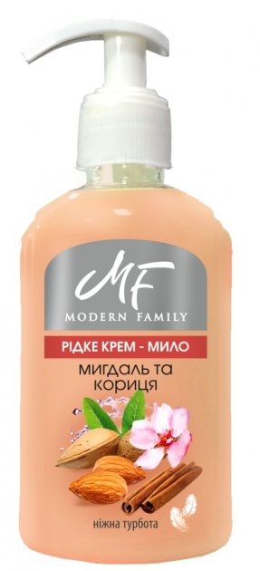 Крем-мило рідке "Modern Family " Мигдаль та кориця 330мл*15