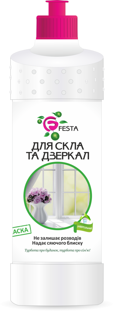 ТМ Festa Засіб для миття вікон "Універсальний" з тригером 500мл*18