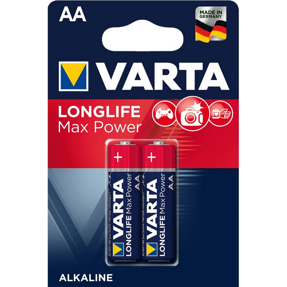 Батарейка VARTA MAX T./LONGLIFE MAX POWER AA BLI 2 ALKALINE * (764)