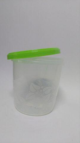 Банка с крышкой на резьбе "Кристалл" с узором 1,1л (125*125*126 мм) *25