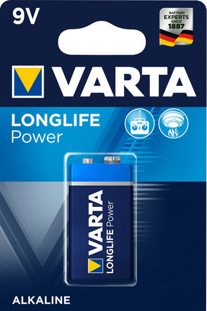 Батарейка VARTA HIGH ENERGY / LONGLIFE POWER 6LR61 BLI 1 ALKALINE * (862)