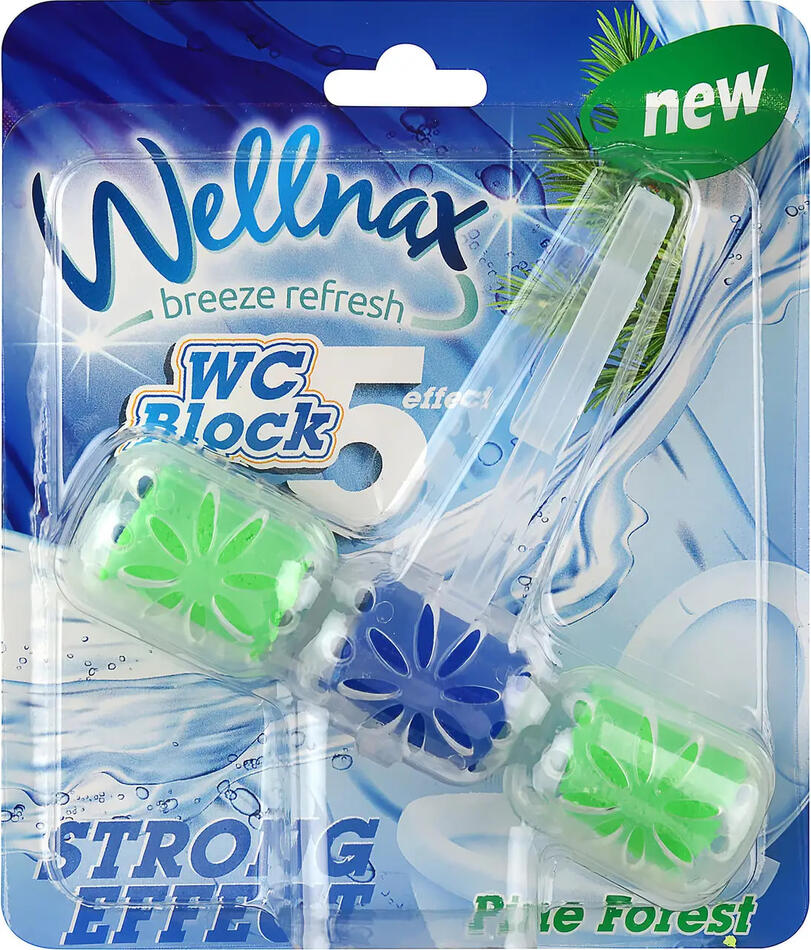 Туалетный блок Wellnax для унитаза Сосна BLK-909, 57 гр. *24 (091)