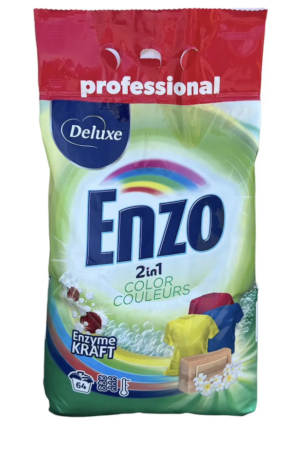 Deluxe Enzo Порошок для прання Сolor proszek folia  (КОЛЬОРОВИЙ м'яка упаковка) 4.5кг