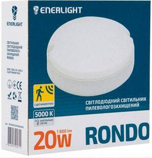 Світильник світлодіодний ENERLIGHT RONDO 20Вт 5000К IP65  з датчиком руху*50*(711)