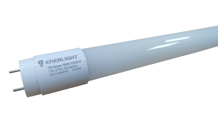 Лампа трубчата світлодіодна ENERLIGHT T8 glass 18Вт 4500K G13*30*(888)