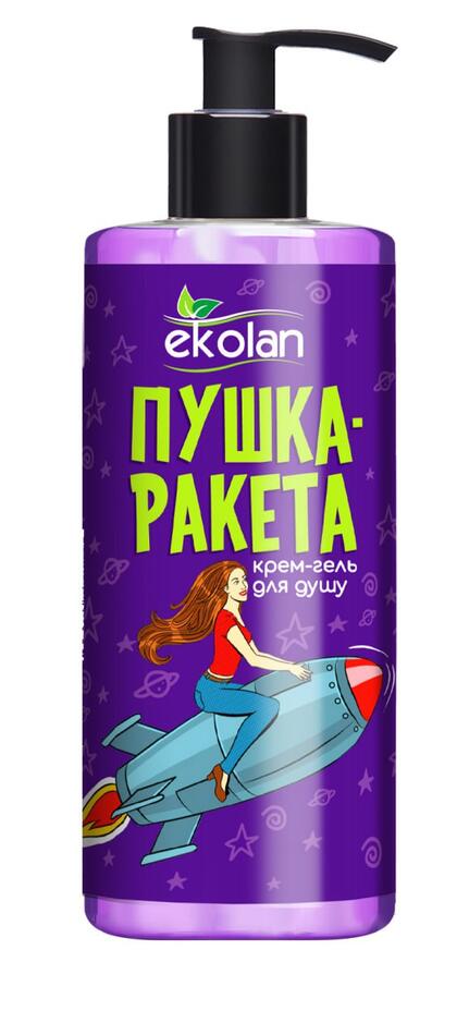 Ekolan Крем-гель для душу "Пушка-Ракета" (дозатор) 700мл