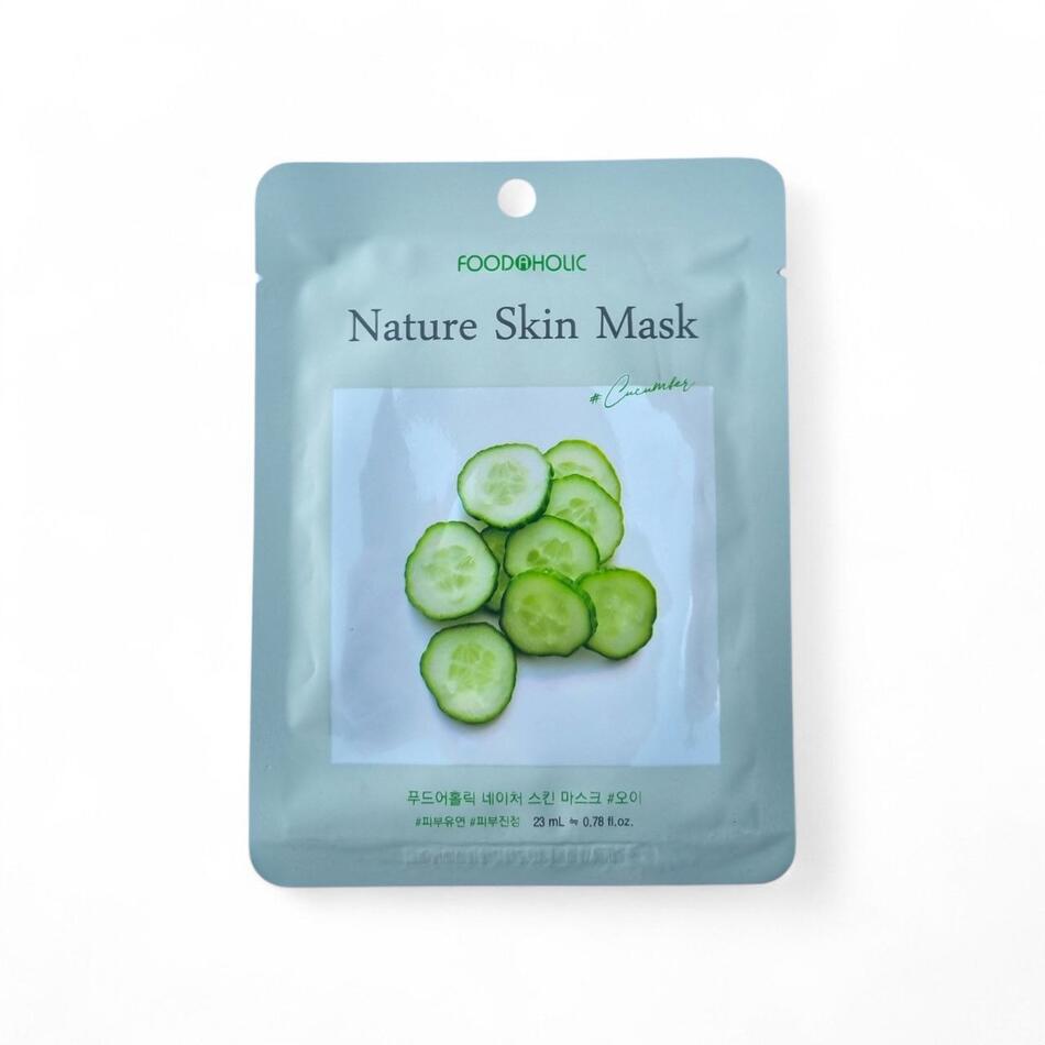 Маска тканинна для обличчя FOODAHOLIС SKIN з екстрактом огірка 23 мл 