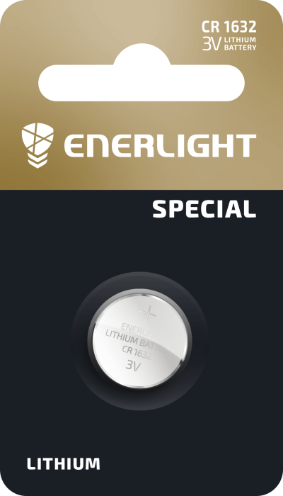 Батарейка ENERLIGHT LITHIUM CR 1632 BLI 1*20*960 / 76320101*(475)