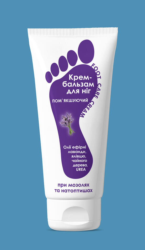 Крем-бальзам для ніг пом'якшуючий при мозолях та натоптишах лам. туба 70мл *32