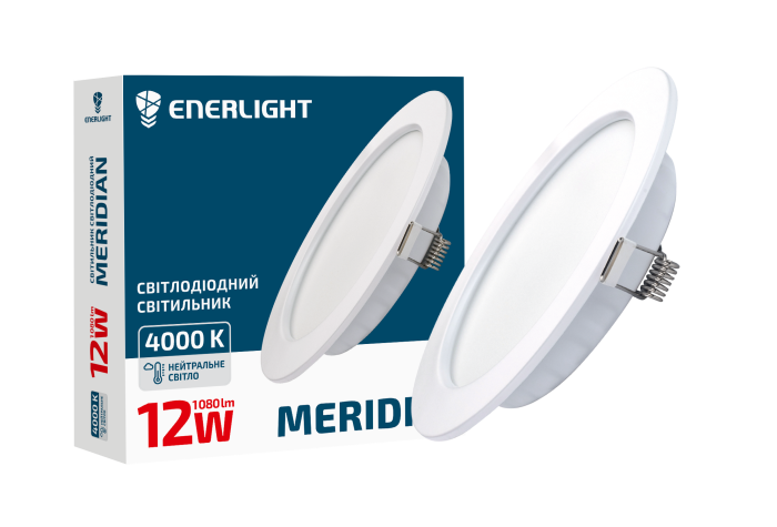 Светильник потолочный светодиодный ENERLIGHT MERIDIAN 12Вт 4000К