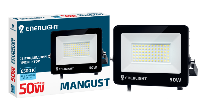 Прожектор світлодіодний  ENERLIGHT MANGUST 50Вт 6500К  (076)