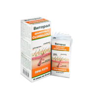 Шампунь "Віторал" проти лупи з клібазолом саше 10мл (15шт у карт. футлярі) *6