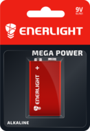 Батарейка ENERLIGHT MEGA POWER 6LR61 BLI 1/90220101 * (427)