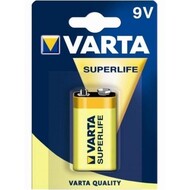 Батарейка VARTA SUPERLIFE 6F22 FOL 1 ZINK-CARBON * (632)
