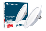 Світильник стельовий світлодіодний  ENERLIGHT MERIDIAN  18Вт 4000К (370)