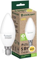 Лампа светодиодная ENERLIGHT С37 5 Вт 3000К Е14 * 1/10/100 * (112)