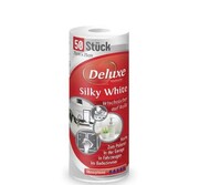 Deluxe Silky White 50шт багаторазові серветки для прибирання в рулоні *24