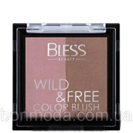 Bless cosmetics Рум'яна подвійні Wild & Free колір №04 6шт/уп