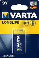 Батарейка VARTA LONGLIFE 6LR61 BLI 1 ALKALINE