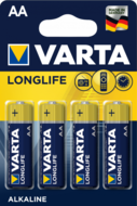 Батарейка  VARTA LONGLIFE AA BLI 4 ALKALINE*20*(157)