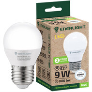 Лампа светодиодная ENERLIGHT G45 9Вт 4100К Е27